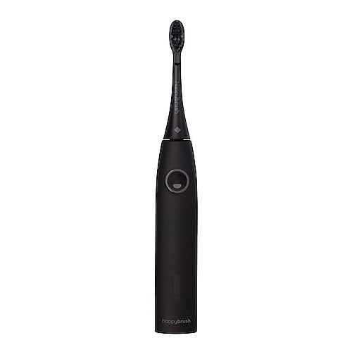 Električna zobna ščetka Happybrush Eco Vibe 3 Starter Kit All Black + 4 rezervne ščetke, črna