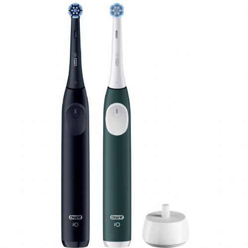Električna zobna ščetka Oral-B iO Series 2 Night Black/Green z drugim ročajem,(temno zelena/črna)