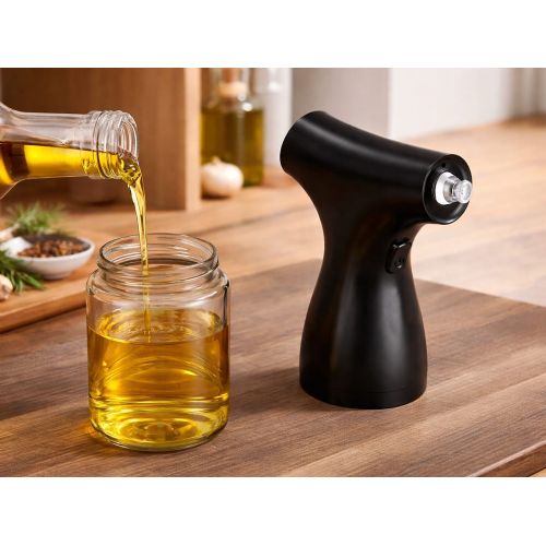 Electric oil sprayer and dispenser Verk, 200 ml, USB-C, black
