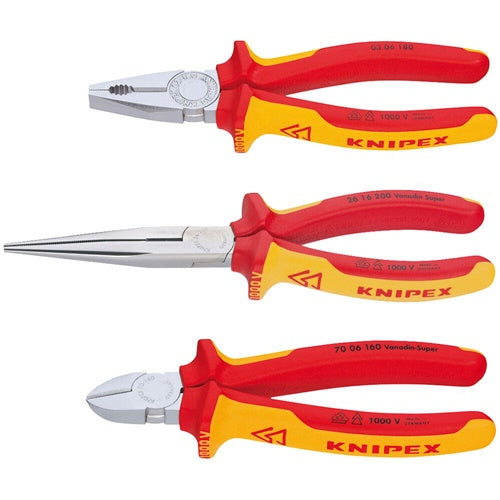 Knipex 002012 VDE pliers set, 3-piece (1264894)