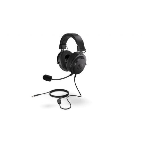 Endorfy Viro Plus USB headphones, 7.1 surround, 53 mm drivers, removable microphone, memory foam ear pads, black