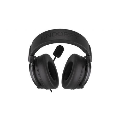 Endorfy Viro Plus USB headphones, 7.1 surround, 53 mm drivers, removable microphone, memory foam ear pads, black