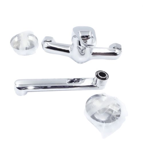 Single-lever wall-mounted basin mixer
