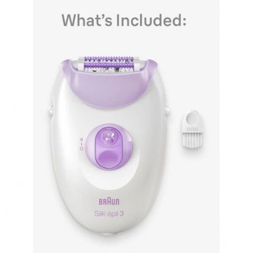 Epilator Braun Silk-épil 3-000 (bel/vijoličen)