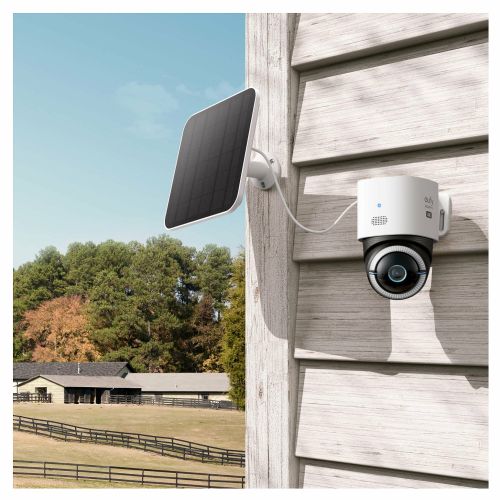 Varnostna kamera Eufy S330 4K, 360° panoramski pogled, nočni vid, Wi-Fi/4G, baterijsko napajanje, sončna celica