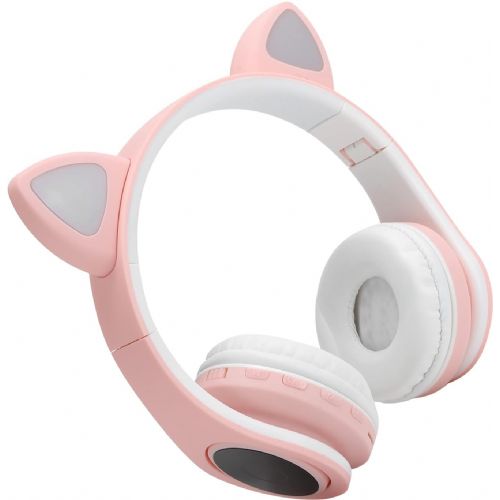 Extralink Pro Kids Headphones Pink | Wireless Headphones | Cat Ears
