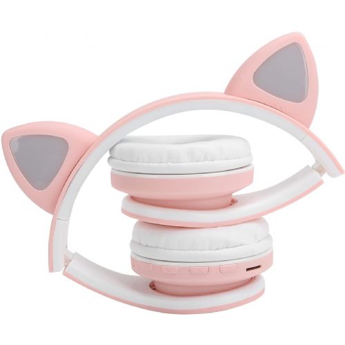 Extralink Pro Kids Headphones Pink | Wireless Headphones | Cat Ears