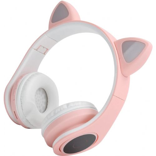 Extralink Pro Kids Headphones Pink | Wireless Headphones | Cat Ears