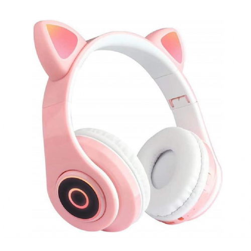 Extralink Pro Kids Headphones Pink | Wireless Headphones | Cat Ears