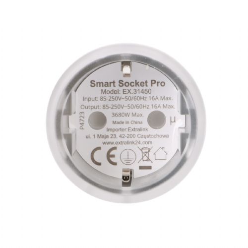 Extralink Smartlife Smart Socket SC Pro | Pametni vtič | Zigbee, Homekit, Tuya, 3680W