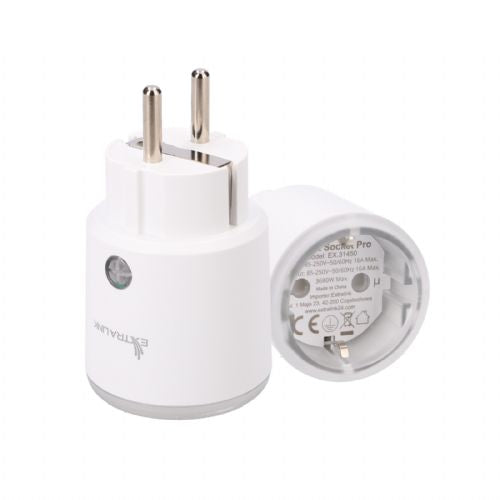 Extralink Smartlife Smart Socket SC Pro | Pametni vtič | Zigbee, Homekit, Tuya, 3680W