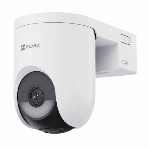 Ezviz HB8 Lite 4MP wireless security camera, 360° panoramic view, night vision, AI motion detection, built-in battery + 5W solar panel