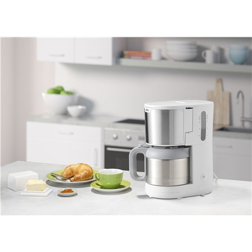 Filter coffee machine Braun PurShine KF 1505 (white/stainless steel)