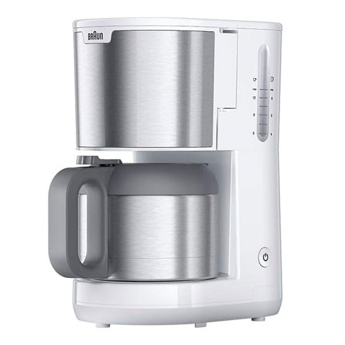 Filter coffee machine Braun PurShine KF 1505 (white/stainless steel)
