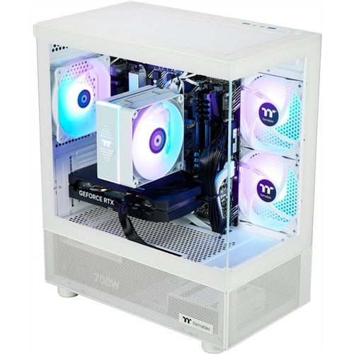 Gaming računalnik Thermaltake FTW A-Line 5060 Snow (bel/prozoren, Windows 11 Home 64-bit)