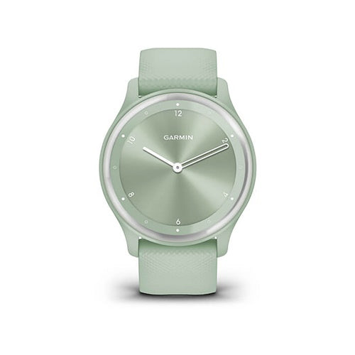 Garmin Vivomove Sport Smart Watch, Light Green/Silver