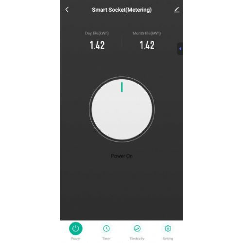 Gembird TSL-PS-S1M-01-W smart socket with power metering
