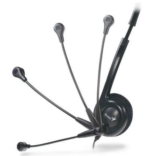 Genius HS-200C 2.0 Headphones with Microphone, Black