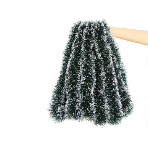 Christmas tree garland green with snow 5m