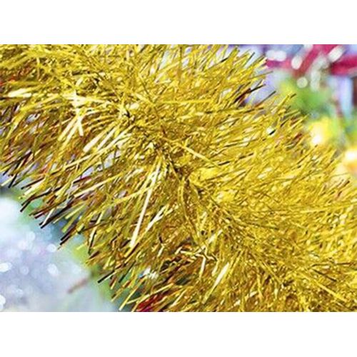 Christmas tree garland gold 6m
