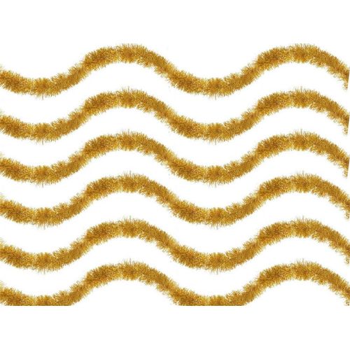 Christmas tree garland gold 6m