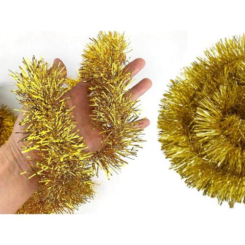 Christmas tree garland gold 6m