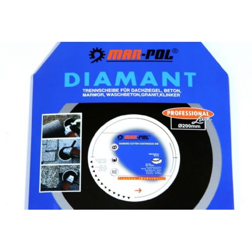 Smooth diamond cutting disc 300x32x10mm