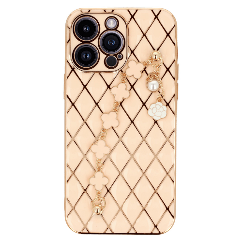 Glamor silicone case with bracelet for iPhone 14 6.1 - pink