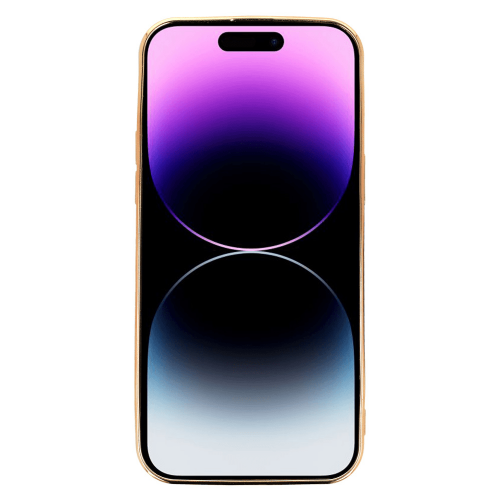 Glamur silicone case with bracelet for iPhone 14 Pro - pink