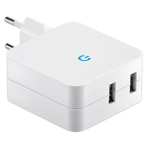 GOOBAY Dual USB 4.1A white charger