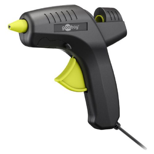 Goobay Premium 80W glue gun, fast heating, 11 mm cartridges, protective cap, stand