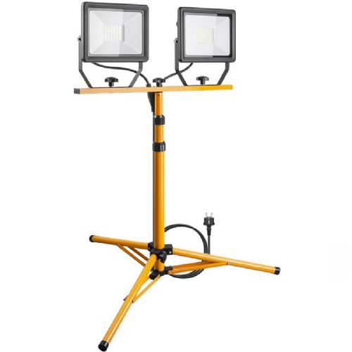 GOOBAY LED outdoor 2x50W telescopic stand wide angle outdoor light