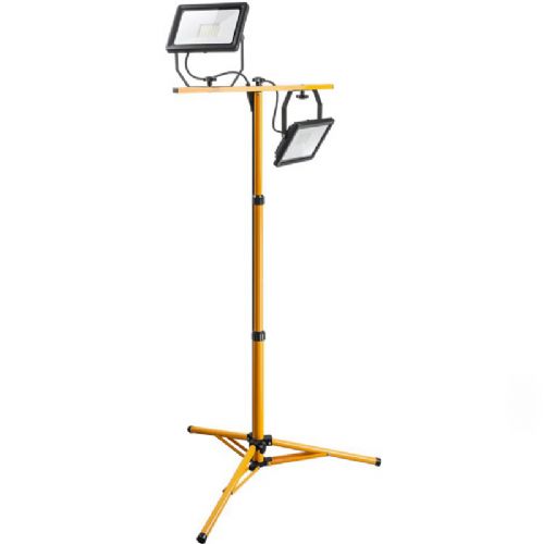 GOOBAY LED outdoor 2x50W telescopic stand wide angle outdoor light
