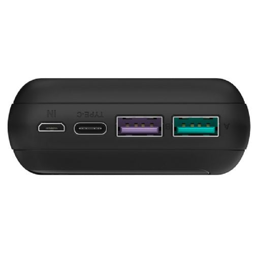 GOOBAY PowerBank 20,000mAh USB-C 3.0 Quick-Charge Black Portable Battery