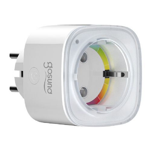 Pametna WiFi vtičnica Gosund EP8-M 16A, spremljanje porabe, urniki, varnostne funkcije, glasovno upravljanje, bela (Xiaomi kompatibilna)