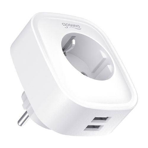 Pametna vtičnica Gosund SP112-M 2xUSB WiFi 10A, paket dveh, merjenje porabe, urniki, glasovno upravljanje, bela (Xiaomi kompatibilna)