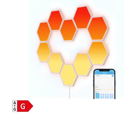 Govee Glide Hexa Light Panels, 10-piece set, RGBIC, smart control