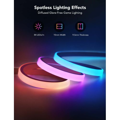 GOVEE RGBIC LED Neon Rope Lights for Desks 3m