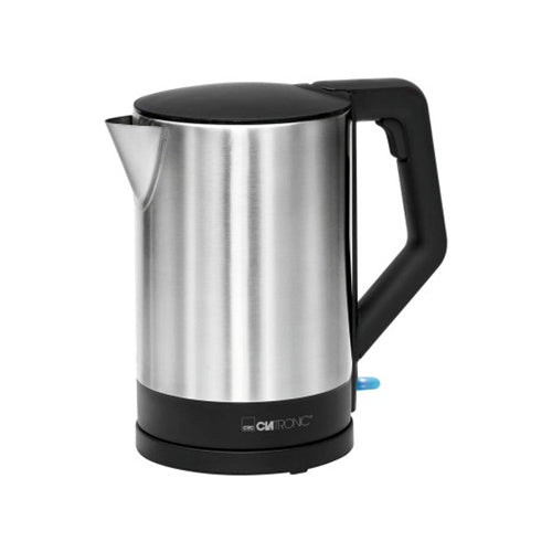 Clatronic WKS 3692 water kettle, for 1.5 l, 2,200 W, stainless steel,/black