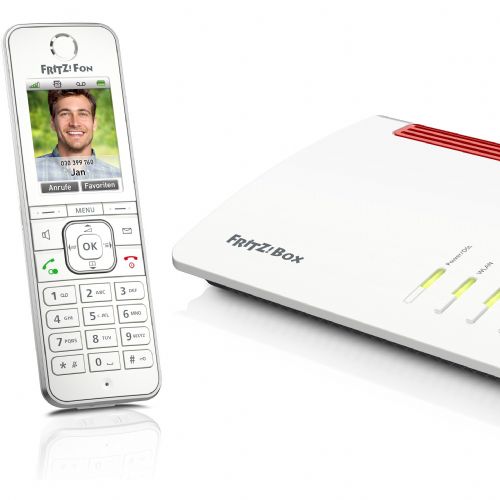 GSM phone FRITZ! C6 wireless, DECT/GAP, color display, 300 numbers, range up to 300 m