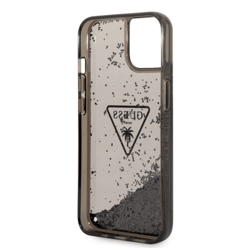 GUESS GUHCP14MLFCTPK silicone case for iPhone 14 Plus 6.7 - black with glitter