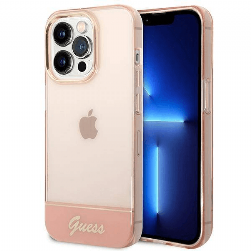 GUESS GUHCP14XHGCOP case for iPhone 14 Pro Max - pink
