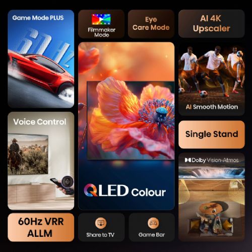 Televizor HISENSE 43A7Q, 108 cm (43"), QLED TV, 4K Ultra HD 3840x2160, 4K HDR Immersive, Dolby vision