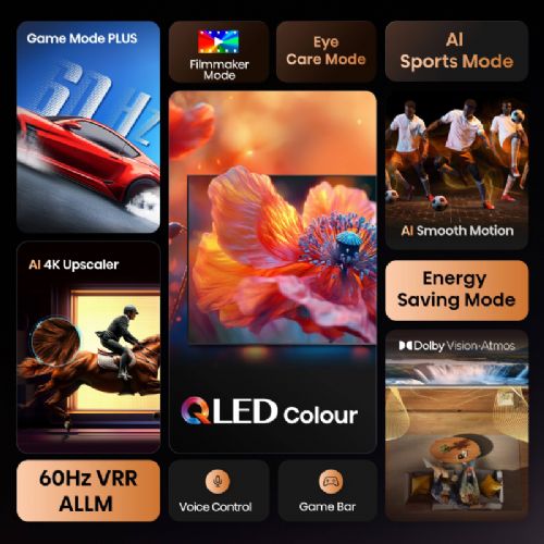 Televizor Hisense 65E77Q QLED TV, 165 cm (65"), 4K Ultra HD 3840x2160, 60 Hz, Dolby vision, VIDAA Smart TV