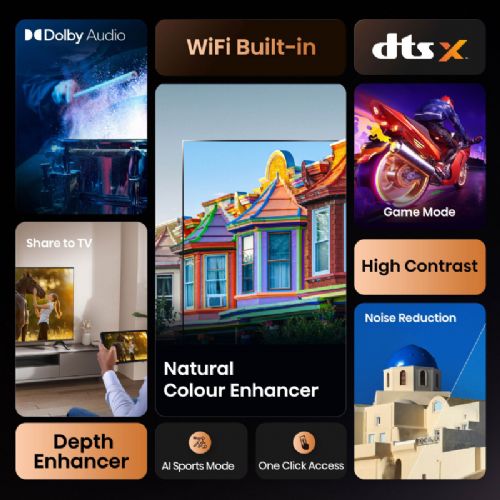 Televizor HISENSE 40A4Q, 102 cm (40"), FHD 1920x1080, VIDAA U7 Smart TV, 60 Hz