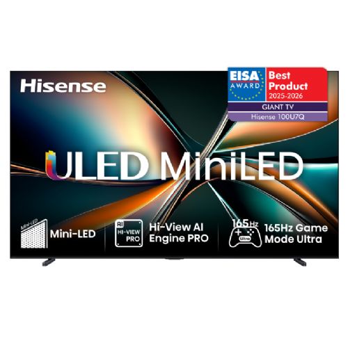 Televizor HISENSE 100U7Q ULED (Mini LED), 253cm (100"), 4K Ultra HD 3840x2160, 165 Hz, VIDAA Smart TV, EZPlay