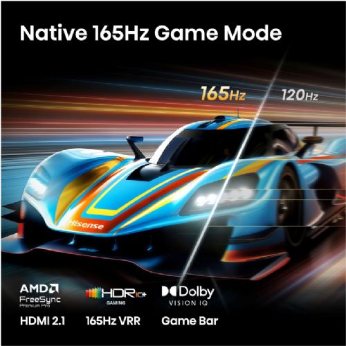 Televizor Hisense 55U7S PRO, 139 cm (55"), 4K ULED MiniLED Pro, 165 Hz, VIDAA Smart TV, Dolby Atmos, črne barve