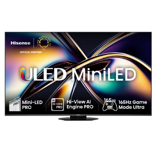 Televizor HISENSE ULED (Mini LED) 85U8Q, 215 cm (85"), 4K Ultra HD 3840x2160, 165 Hz, Dolby vision IQ
