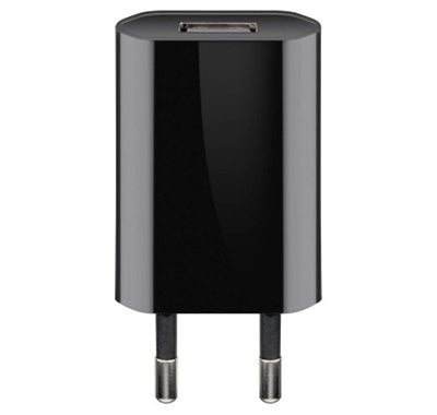 Goobay USB home charger, 1 port, 5 W/1.0 A, black (44949)