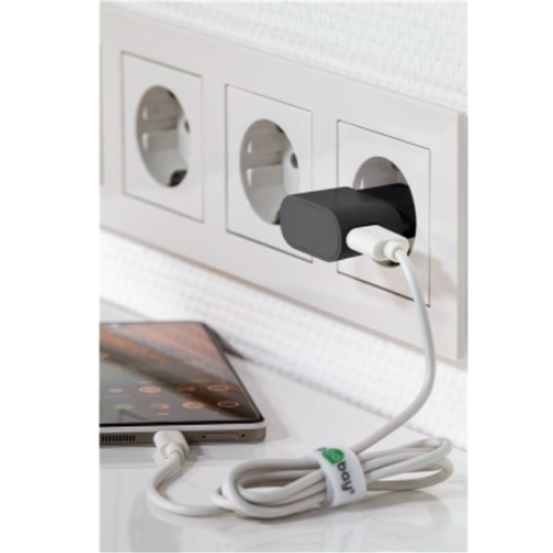 Home phone charger Goobay USB 1A 5W 1x USB-A black, for phones/tablets/watches, overheating protection